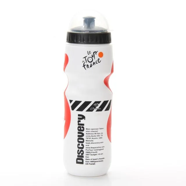 750ML Portable Sports "Tour De France" Water Bottle 8 Colors
