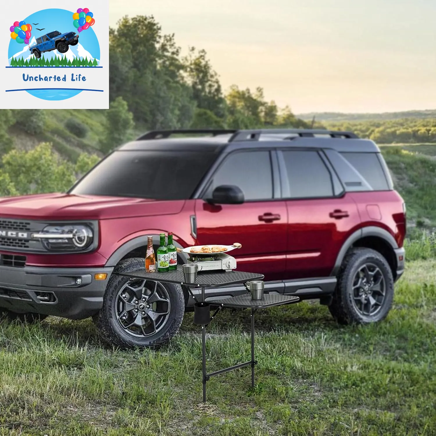 Adjustable Tailgate Camping Table – Lightweight, Durable & Portable