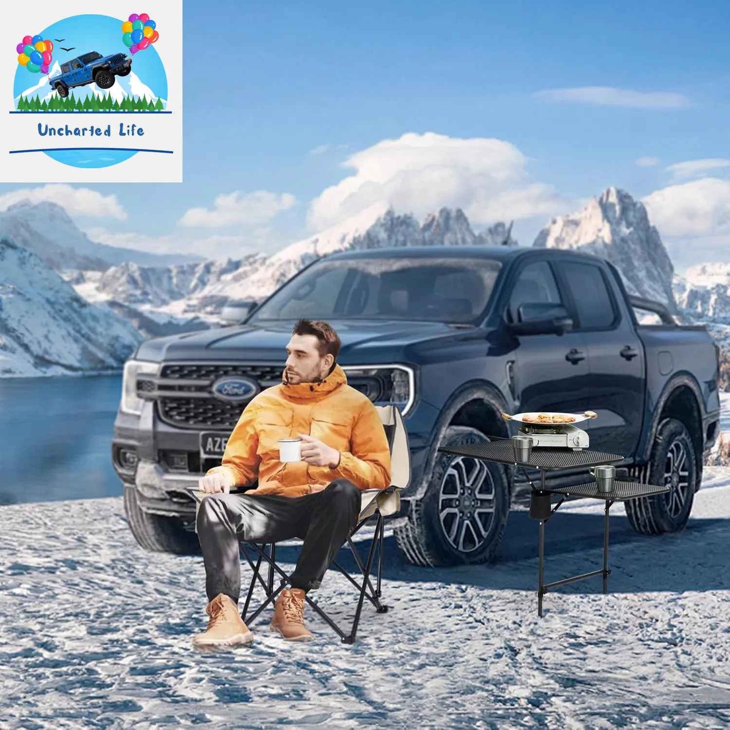 Adjustable Tailgate Camping Table – Lightweight, Durable & Portable