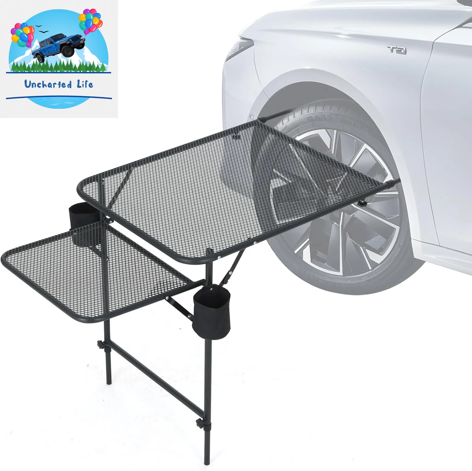 Adjustable Tailgate Camping Table – Lightweight, Durable & Portable