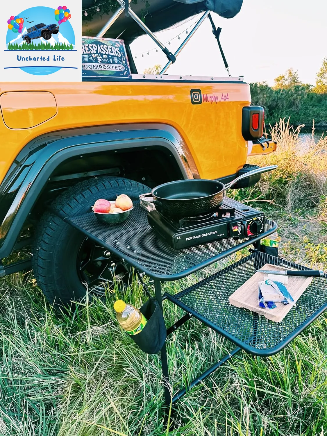Adjustable Tailgate Camping Table – Lightweight, Durable & Portable