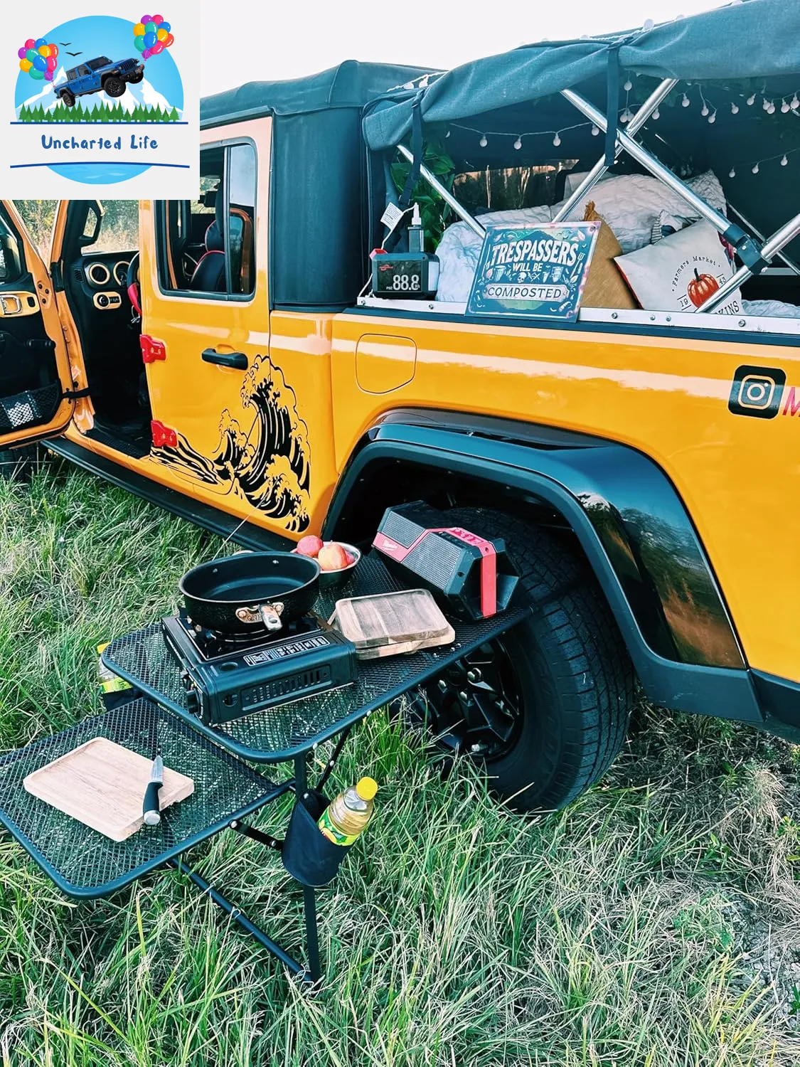 Adjustable Tailgate Camping Table – Lightweight, Durable & Portable