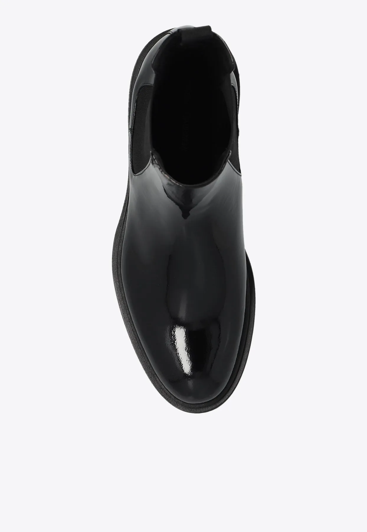 Altavilla Patent Leather Ankle Boots