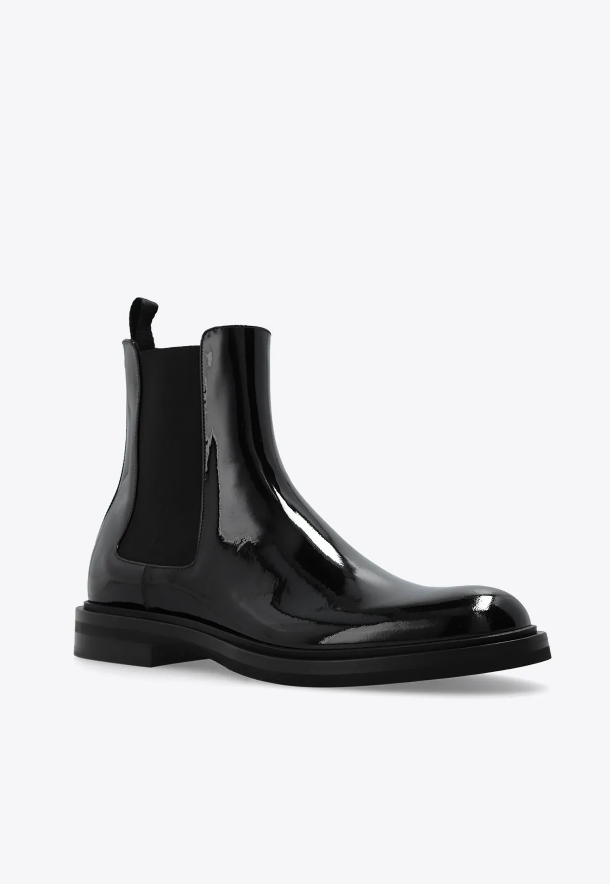 Altavilla Patent Leather Ankle Boots