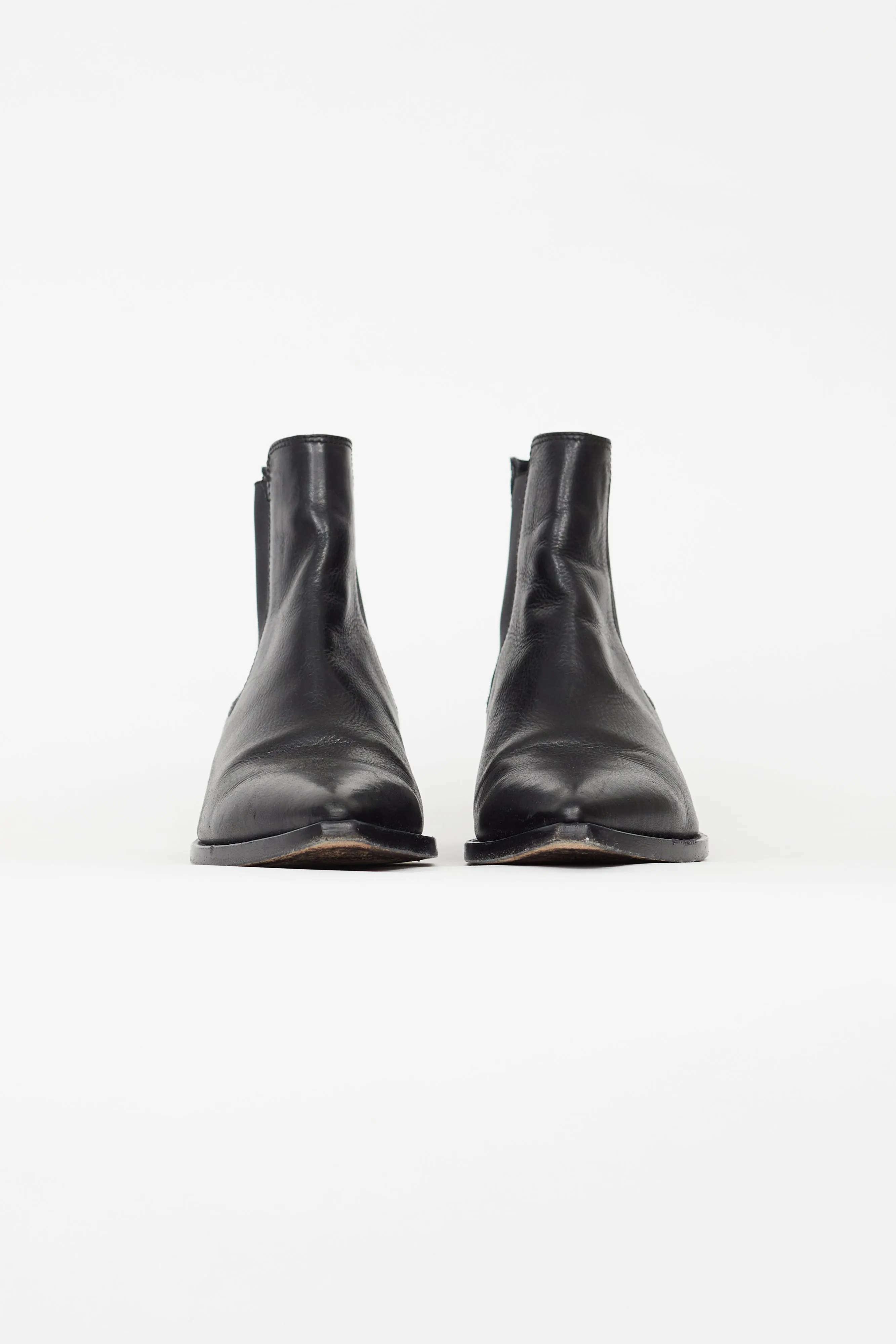 Black Leather Theo Chelsea Boot