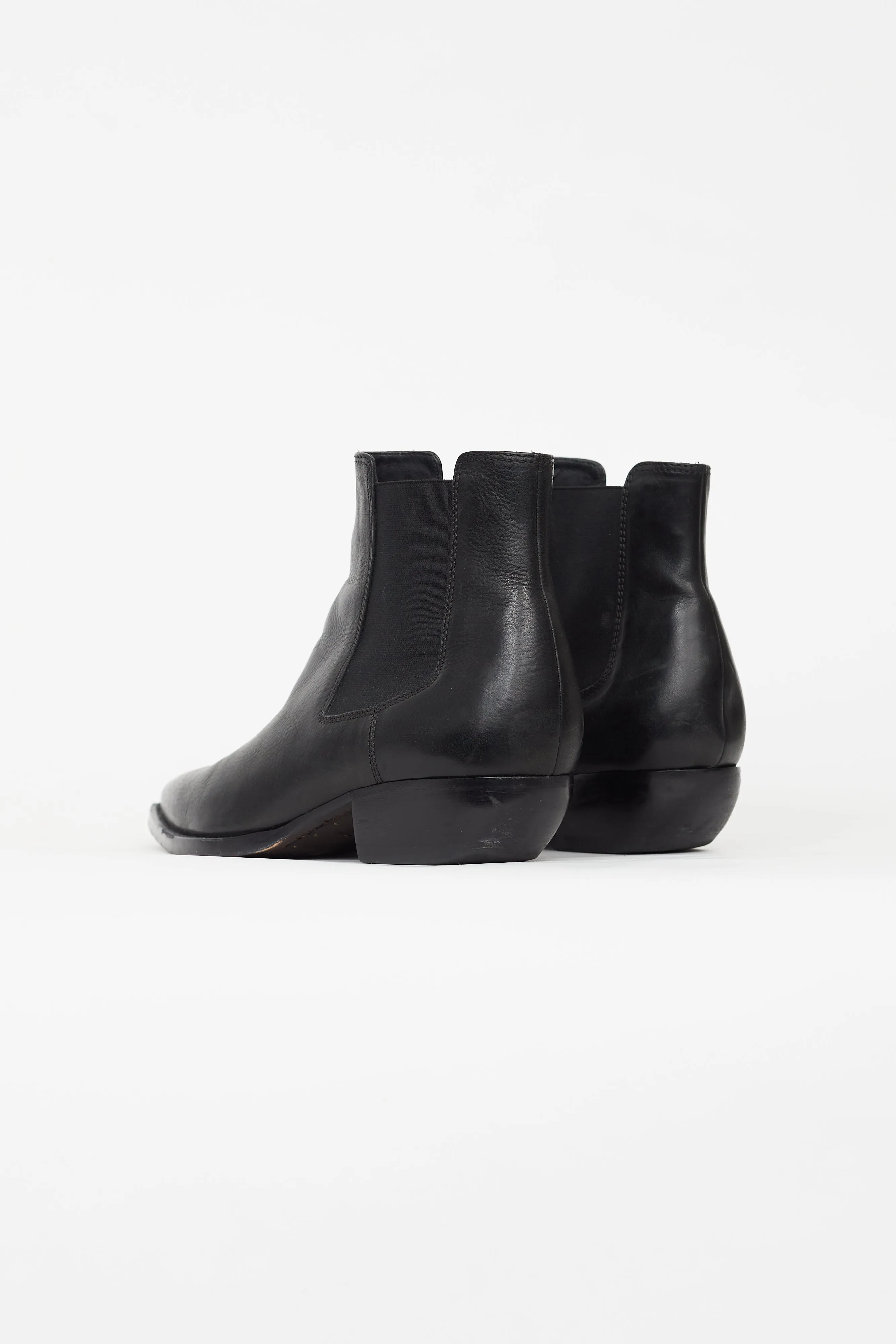 Black Leather Theo Chelsea Boot