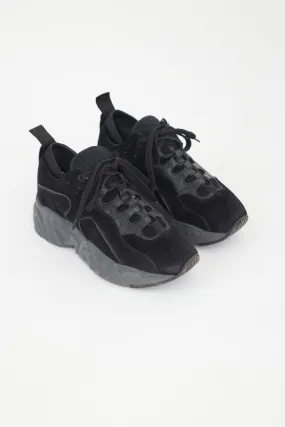 Black Suede Manhattan Sneaker