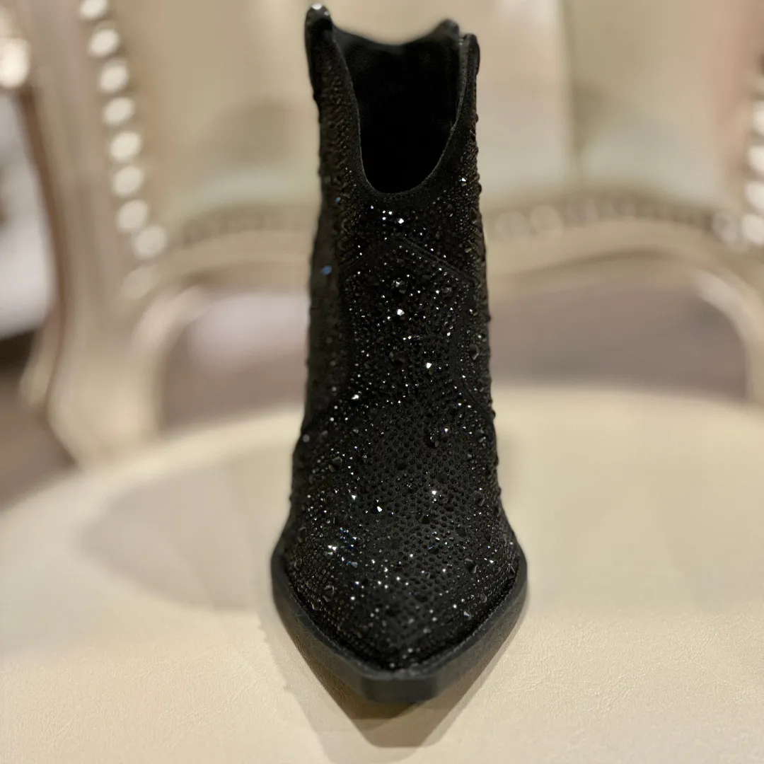 Black Western Bling Boot