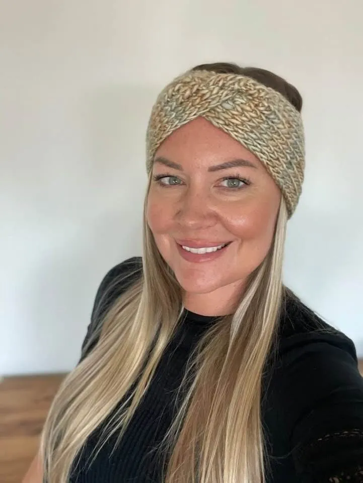 Braided Hearts Headband Knit Pattern