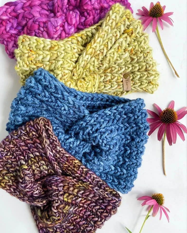 Braided Hearts Headband Knit Pattern