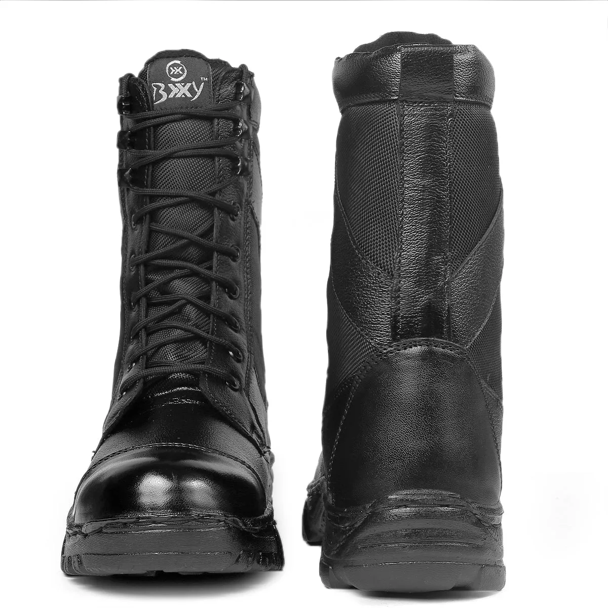 BXXY Men's Pure Leather Army Boots