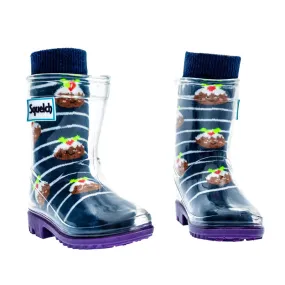 Christmas Pudding Mini Welly Socks