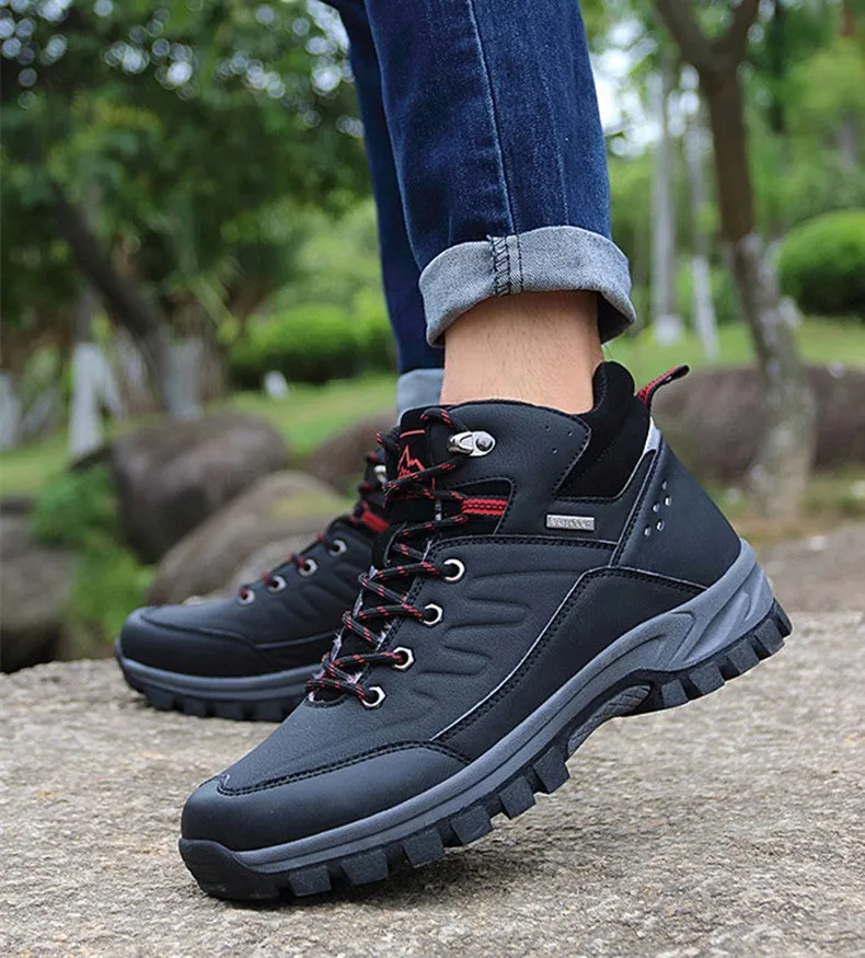 Cuzcare Men Waterproof Orthopedic Shoes Anti-shock Winter Boots