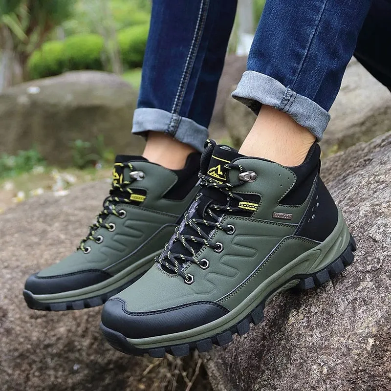 Cuzcare Men Waterproof Orthopedic Shoes Anti-shock Winter Boots