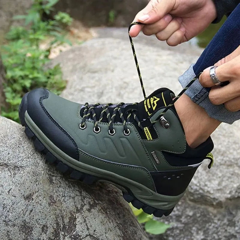 Cuzcare Men Waterproof Orthopedic Shoes Anti-shock Winter Boots