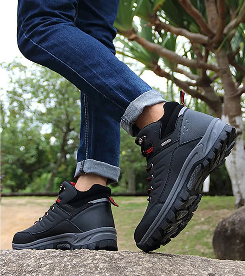 Cuzcare Men Waterproof Orthopedic Shoes Anti-shock Winter Boots