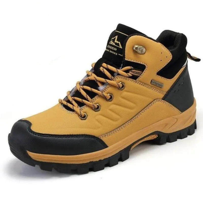 Cuzcare Men Waterproof Orthopedic Shoes Anti-shock Winter Boots