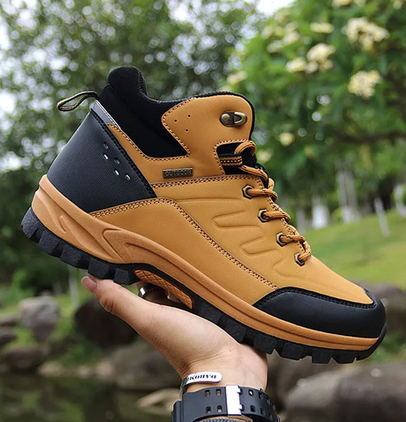 Cuzcare Men Waterproof Orthopedic Shoes Anti-shock Winter Boots