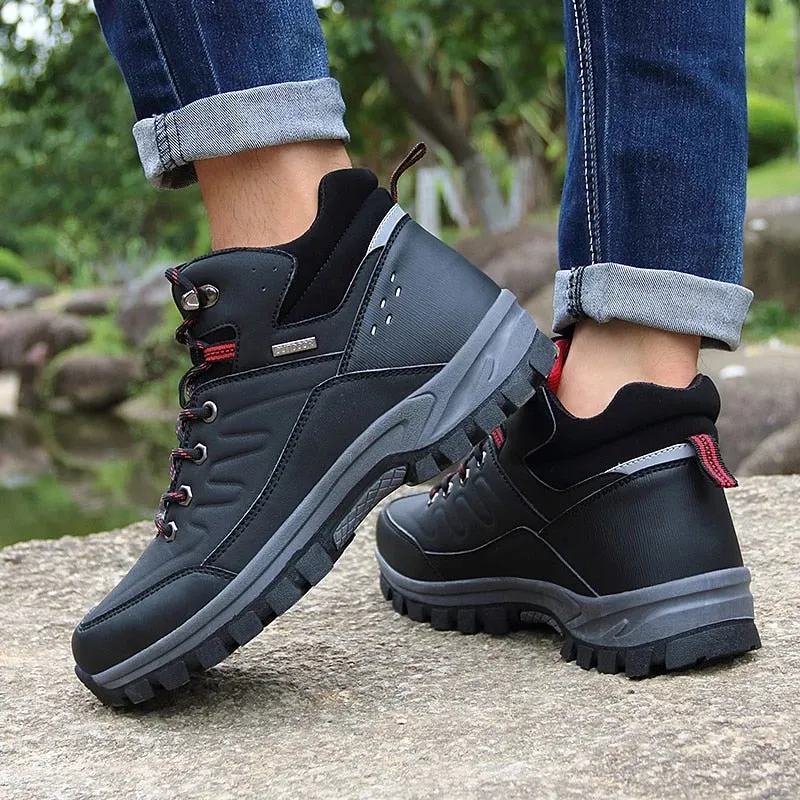 Cuzcare Men Waterproof Orthopedic Shoes Anti-shock Winter Boots