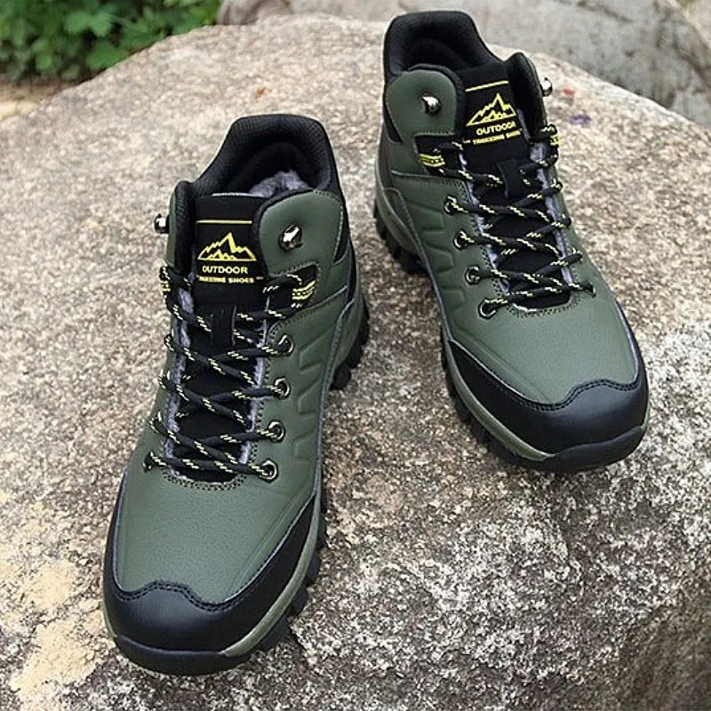 Cuzcare Men Waterproof Orthopedic Shoes Anti-shock Winter Boots