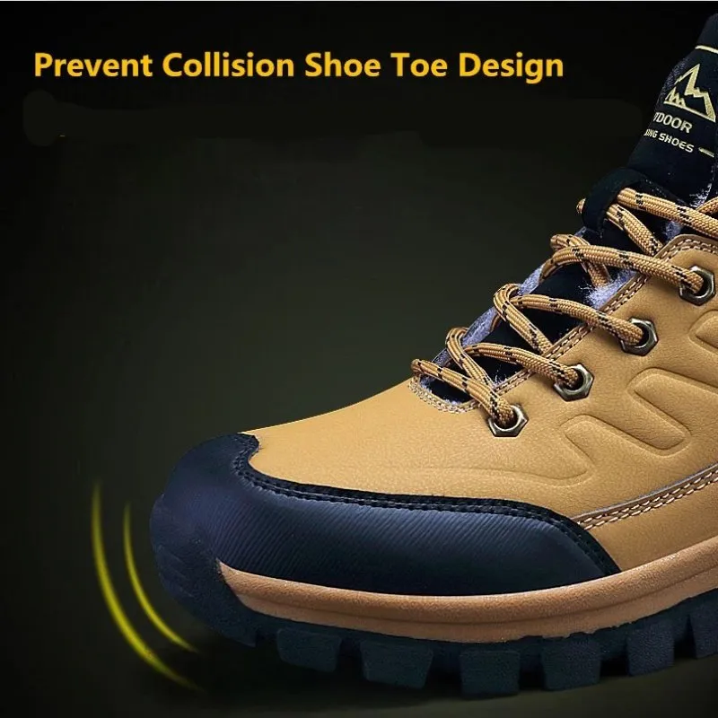 Cuzcare Men Waterproof Orthopedic Shoes Anti-shock Winter Boots