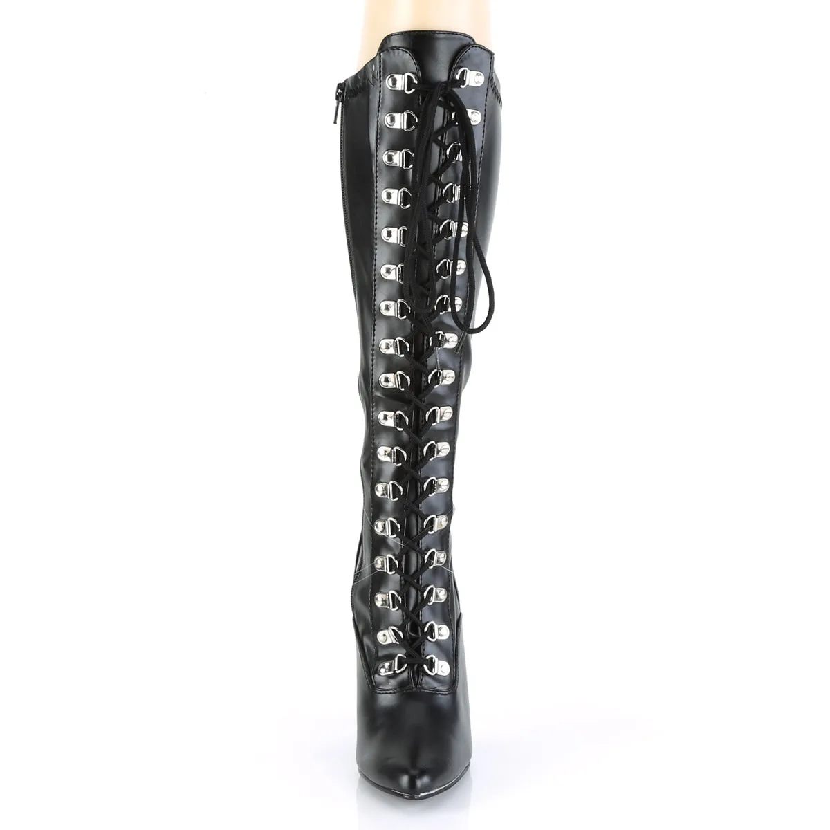 D-Ring Lace-up Knee Boot 5-inch Heel SEDUCE-2024