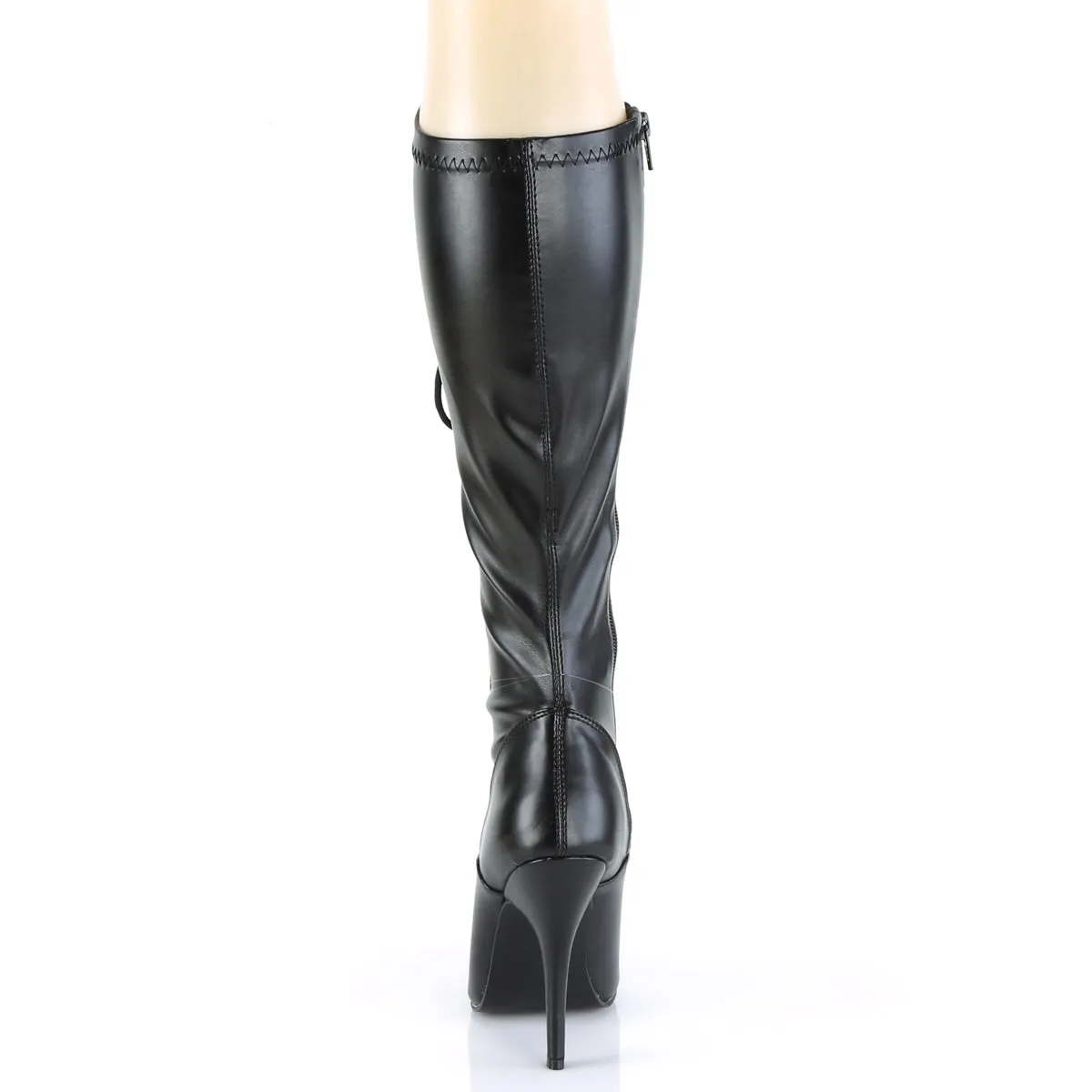 D-Ring Lace-up Knee Boot 5-inch Heel SEDUCE-2024