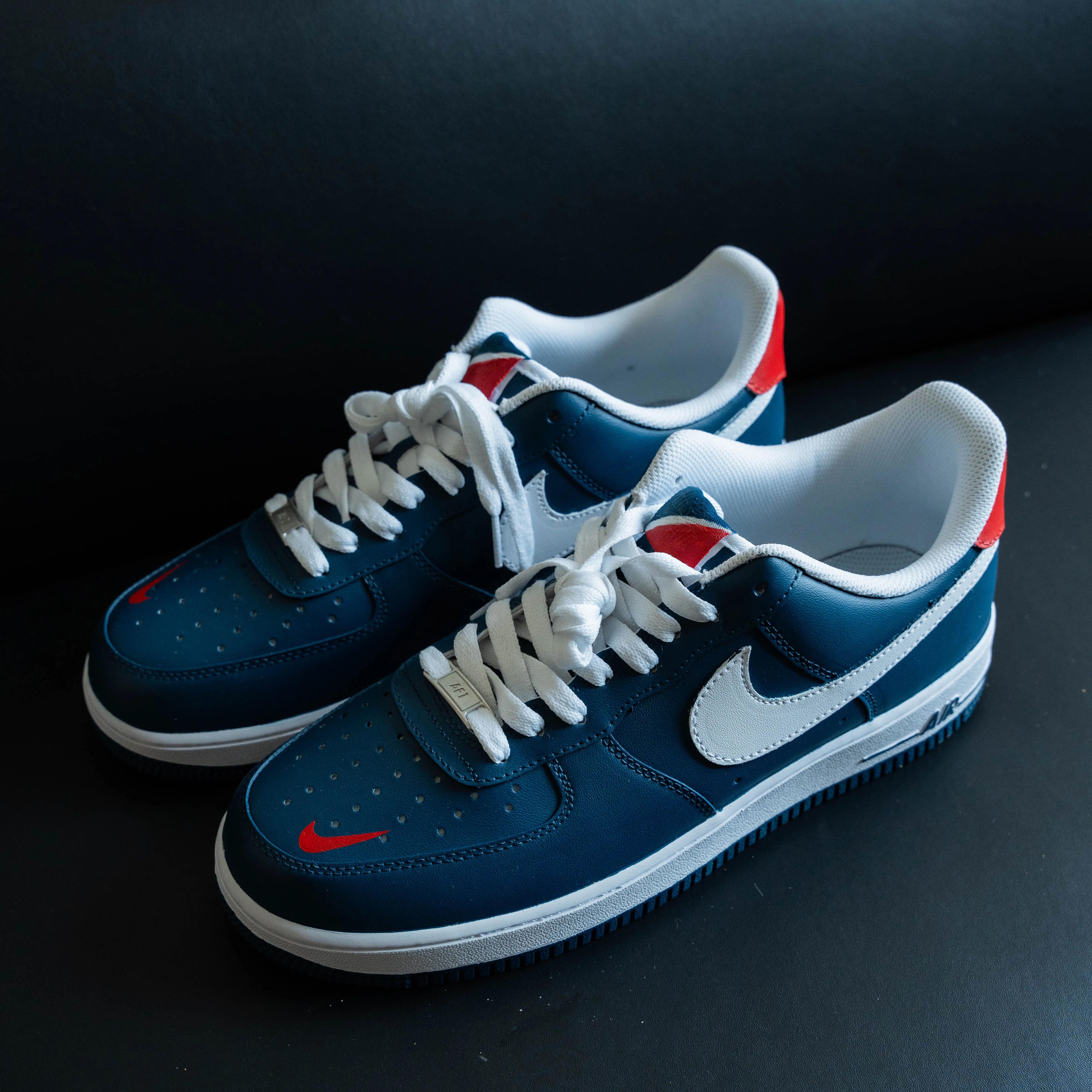 Denim Blue White Low Custom Air Force 1
