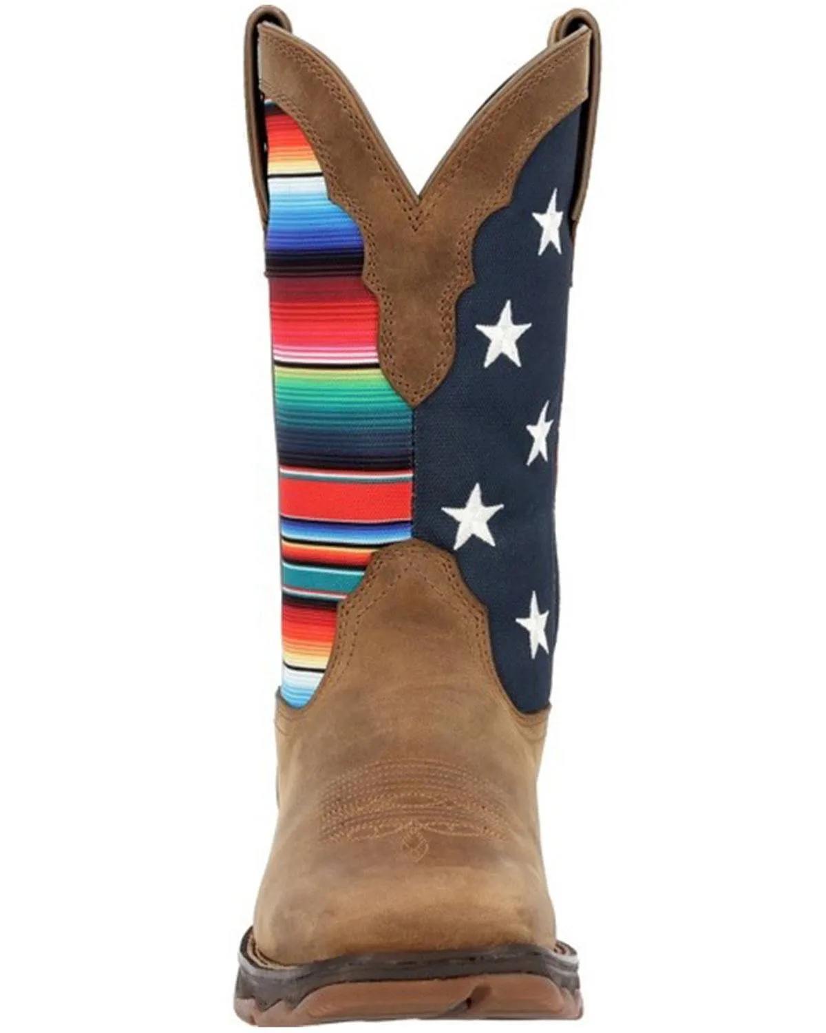Durango Women's Multi Color American Flag Square Toe Boots DRD0435