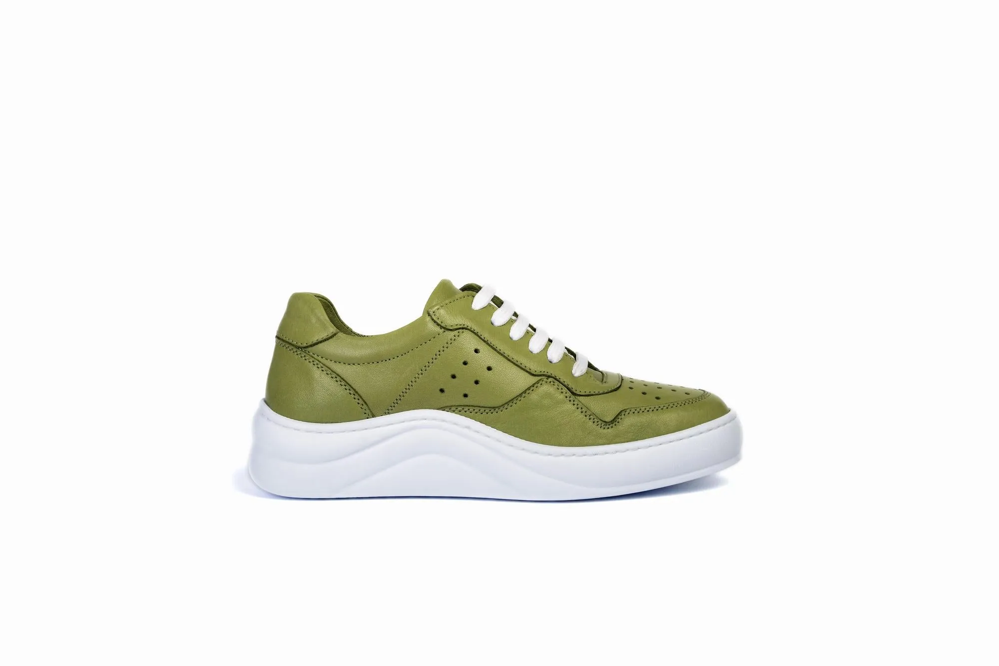 FOOT FEDERATION LACE-UP WOMEN'S SNEAKER LIME GREEN