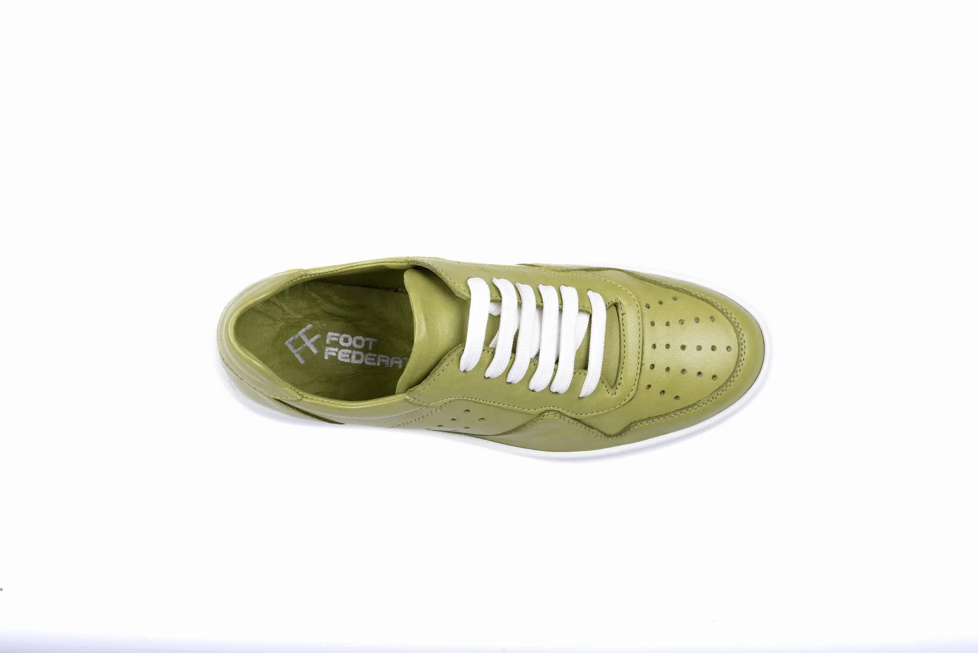 FOOT FEDERATION LACE-UP WOMEN'S SNEAKER LIME GREEN