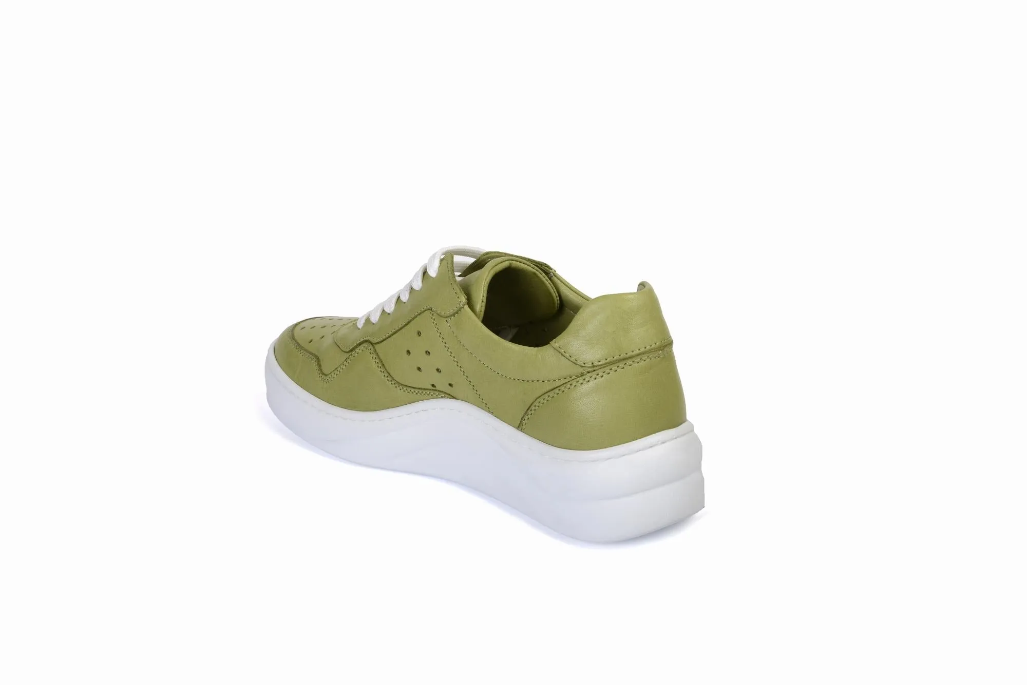FOOT FEDERATION LACE-UP WOMEN'S SNEAKER LIME GREEN
