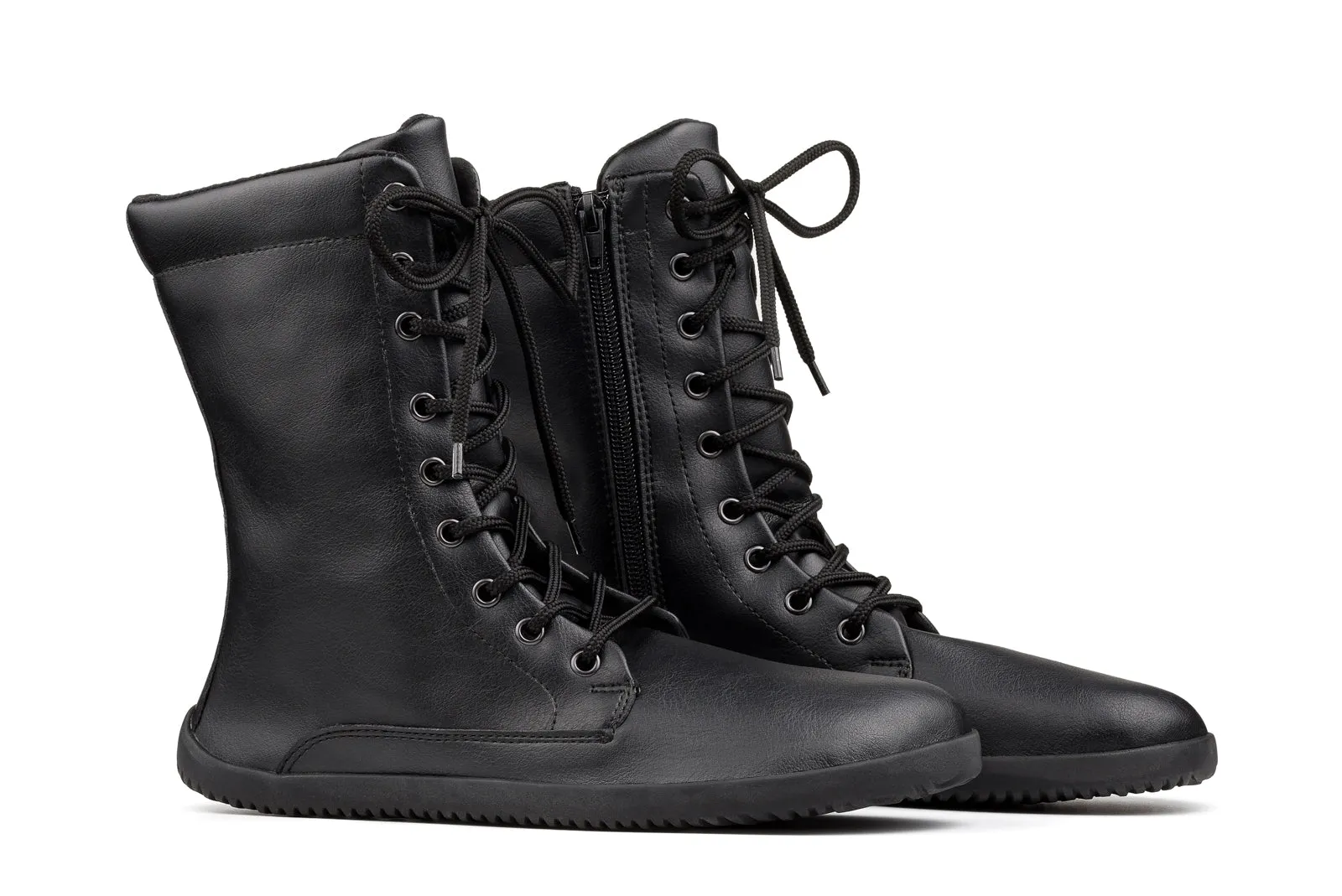 Jaya Barefoot Women’s Zip-up Boots – Black