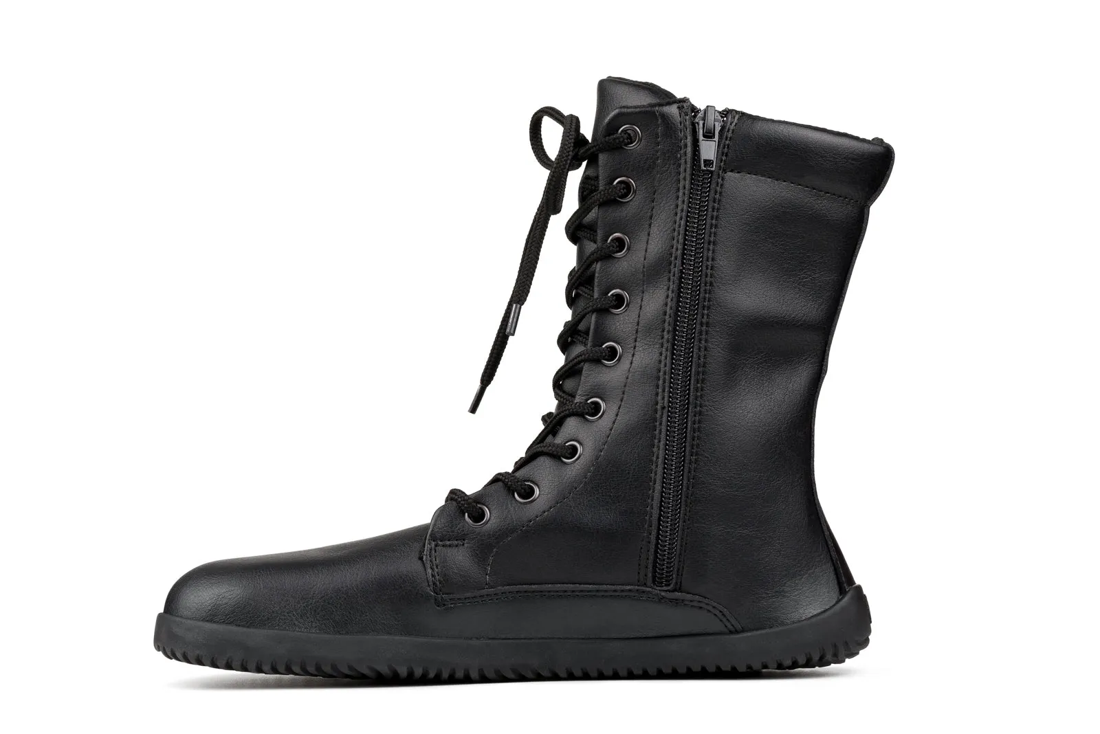 Jaya Barefoot Women’s Zip-up Boots – Black