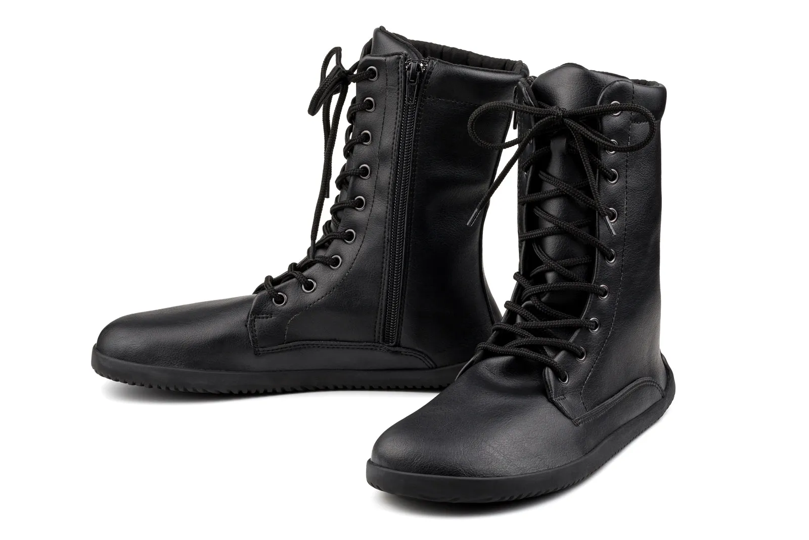 Jaya Barefoot Women’s Zip-up Boots – Black