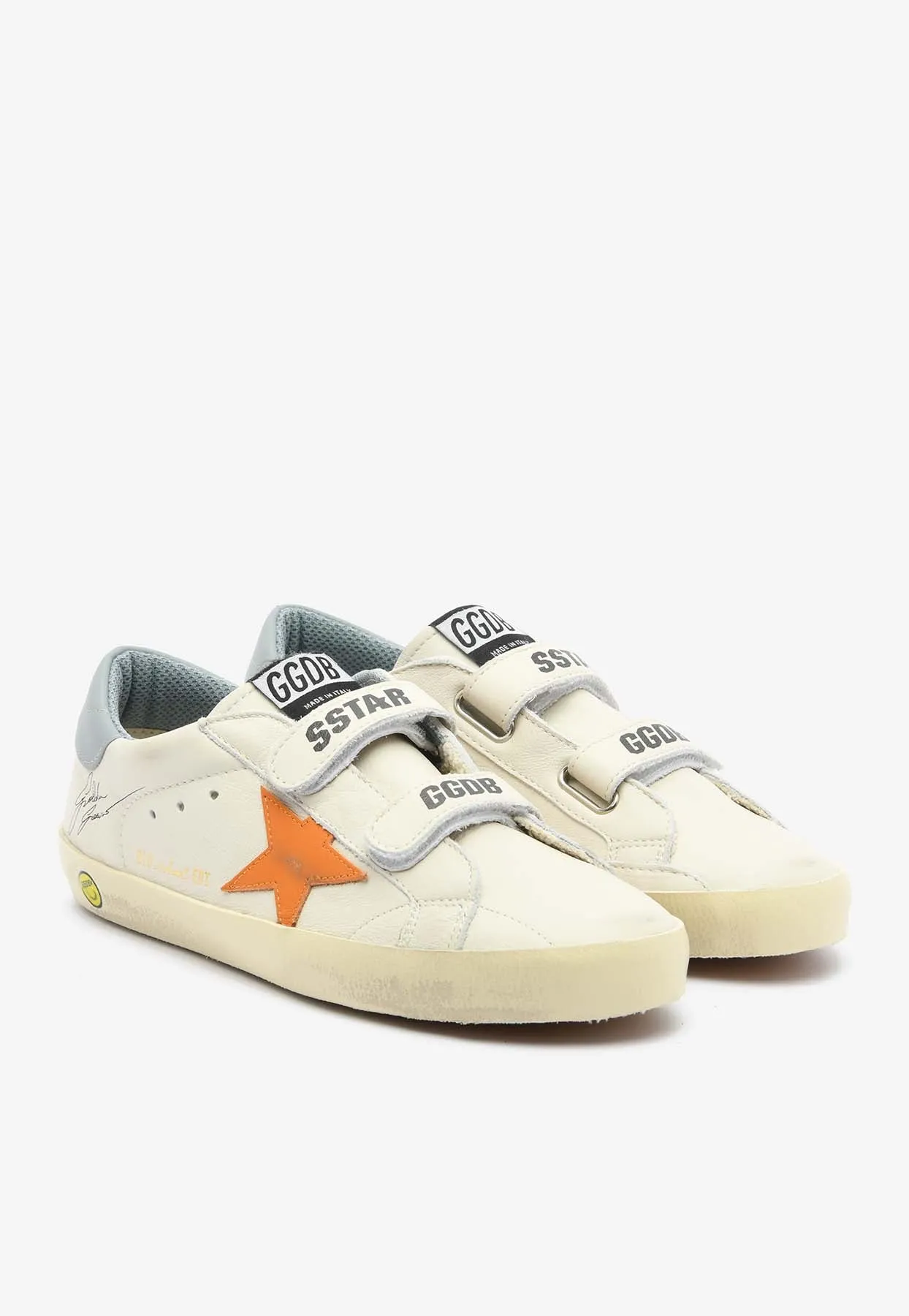 Kids Old School Leather Sneakers