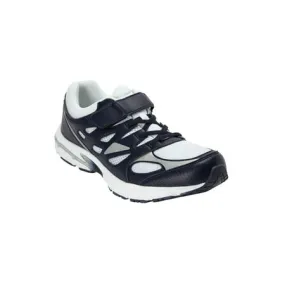 Kingsize Men's Big & Tall Kingsize No-Tie Sneakers, Navy White, Big - 12 W