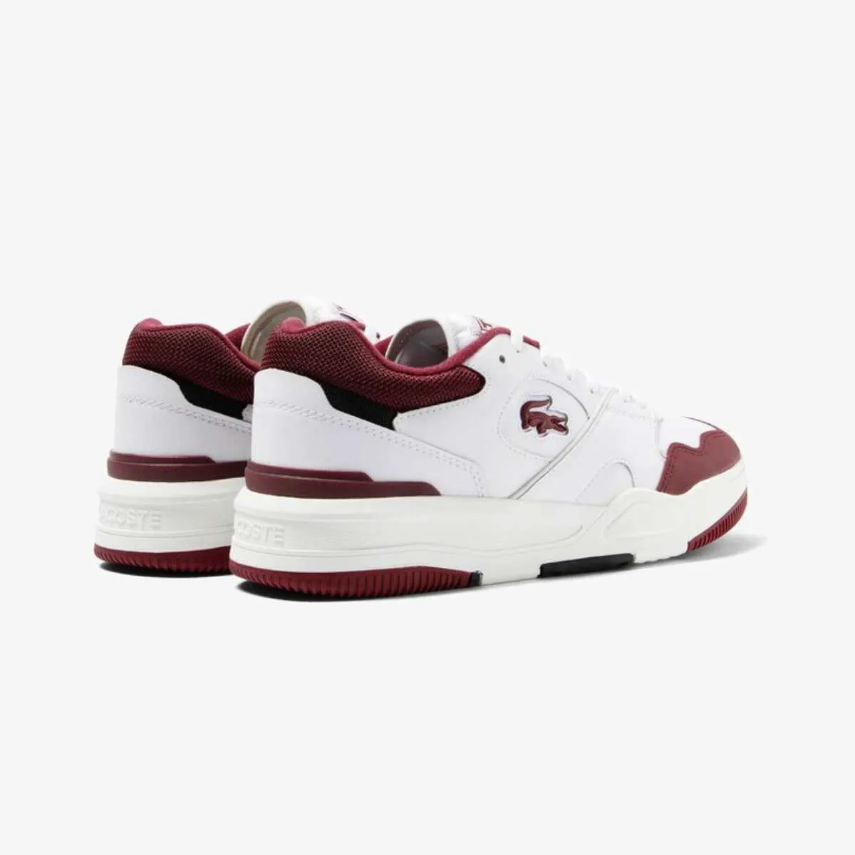 Lacoste Lineshot Leather White/Burgunder M