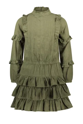 Like Flo Flo girls fancy woven ruffle dress