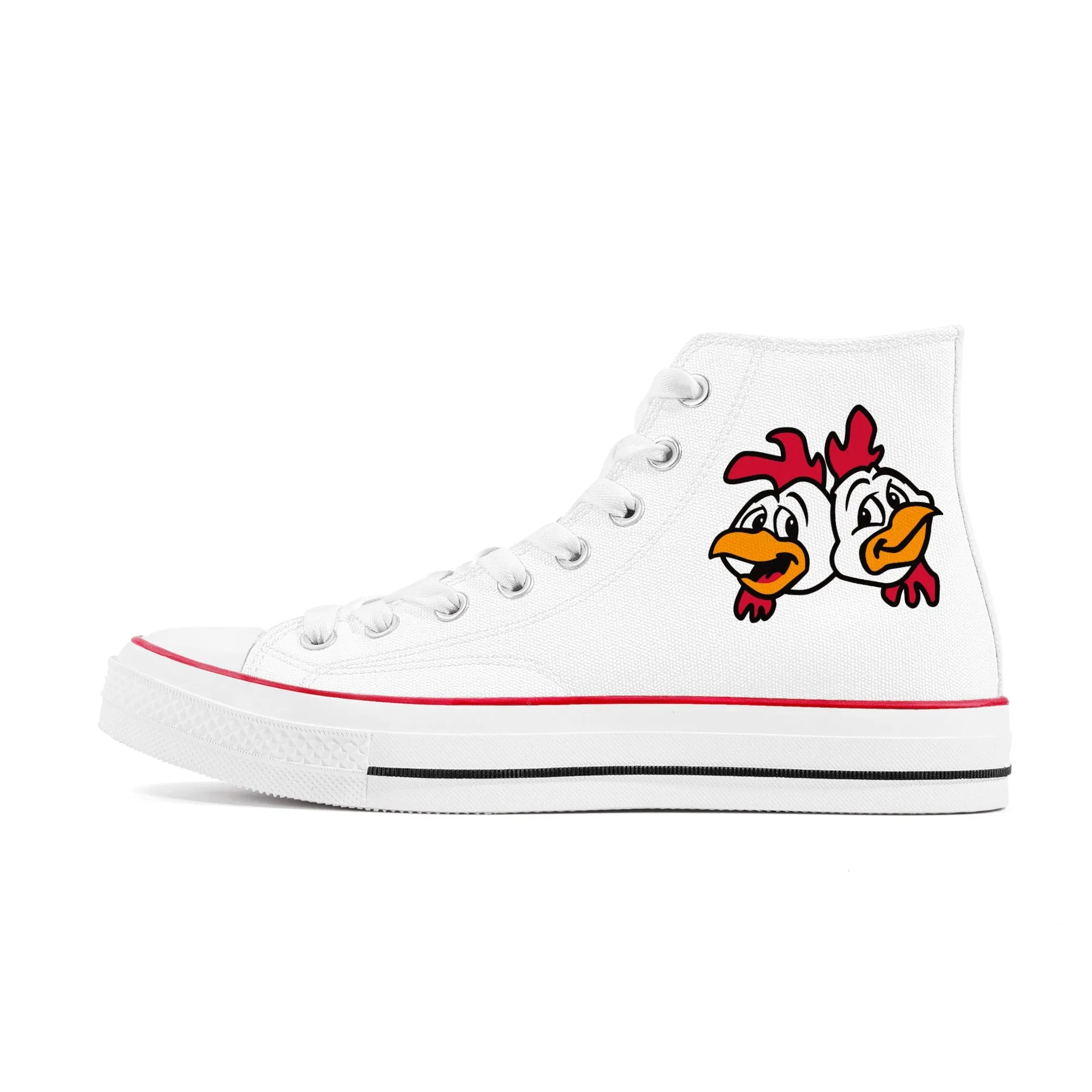 Los Pollos Hermanos - Breaking Bad | High Top Canvas Sneakers