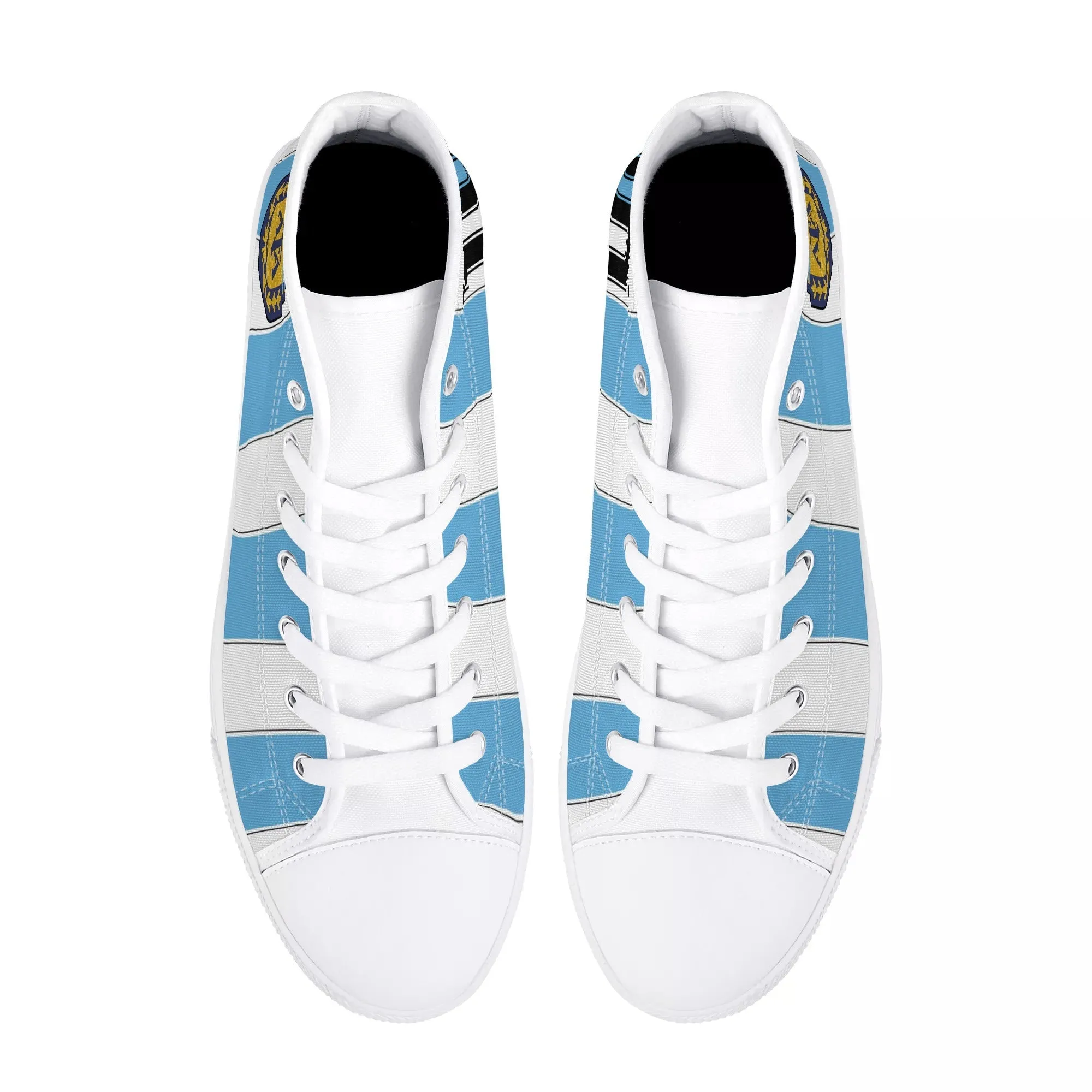 Maradona Argentina - Tribute Shoes | High Top Canvas Sneakers