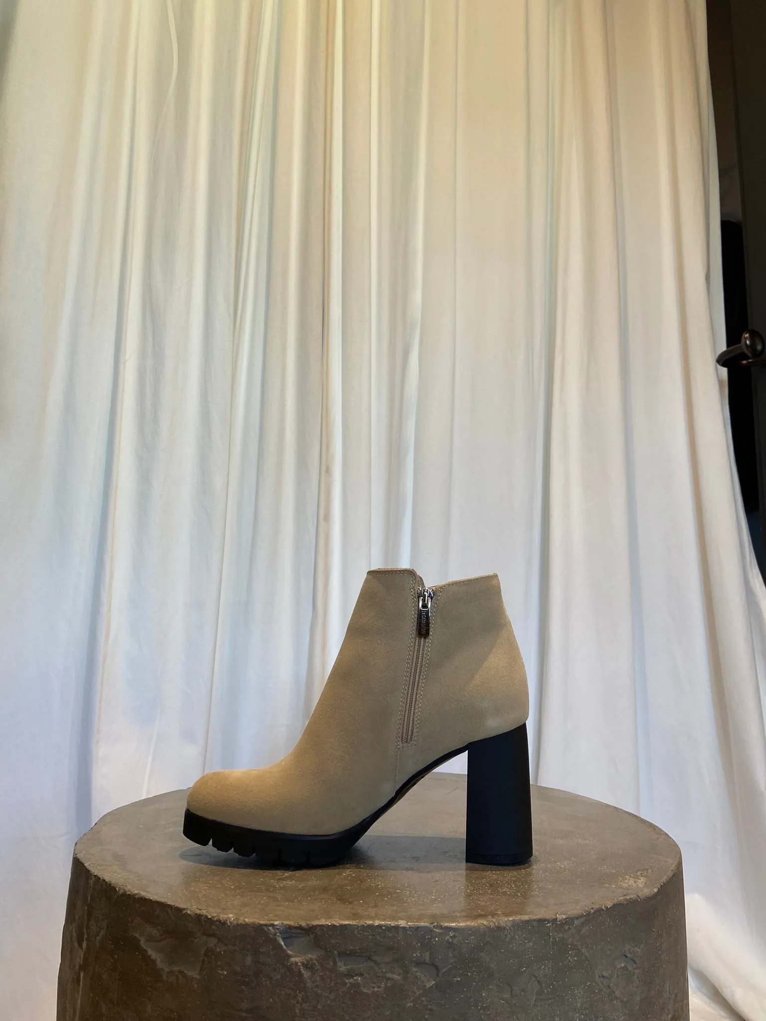 Maya Bootie | Sand Suede