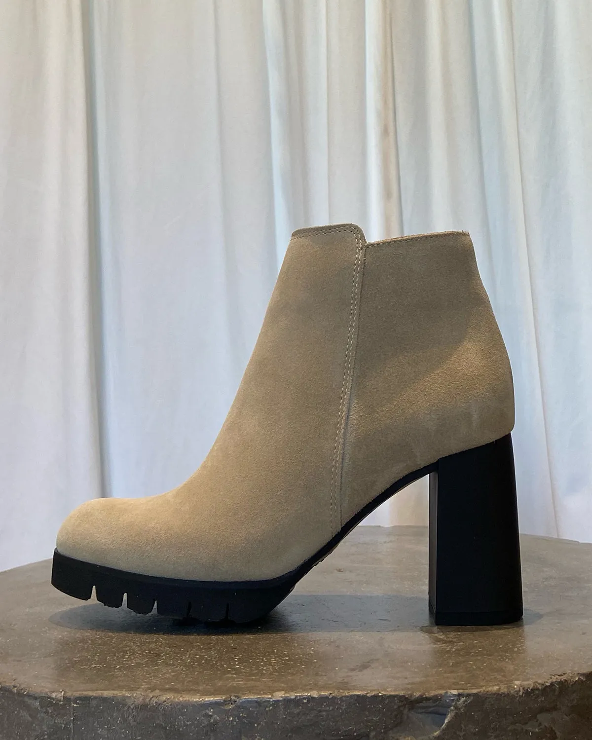 Maya Bootie | Sand Suede