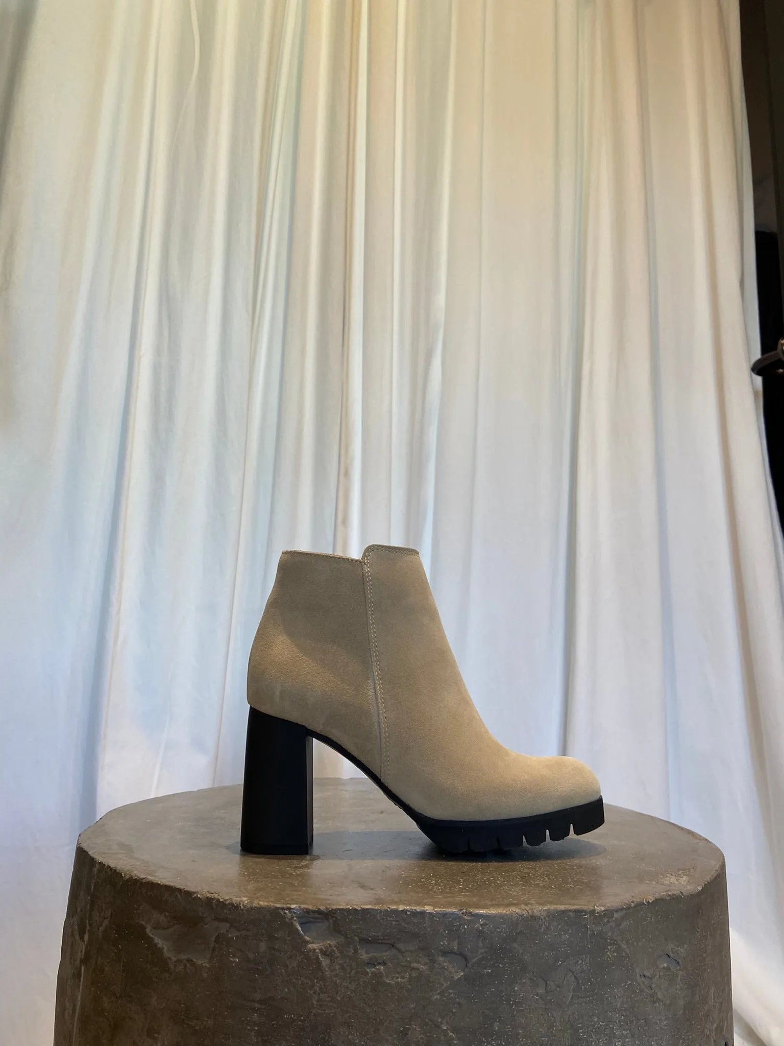 Maya Bootie | Sand Suede