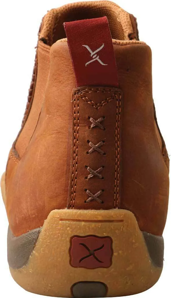 Men's Twisted X MDMG004 4" Chelsea Driving Moc Tan/Spice Full Grain Leather
