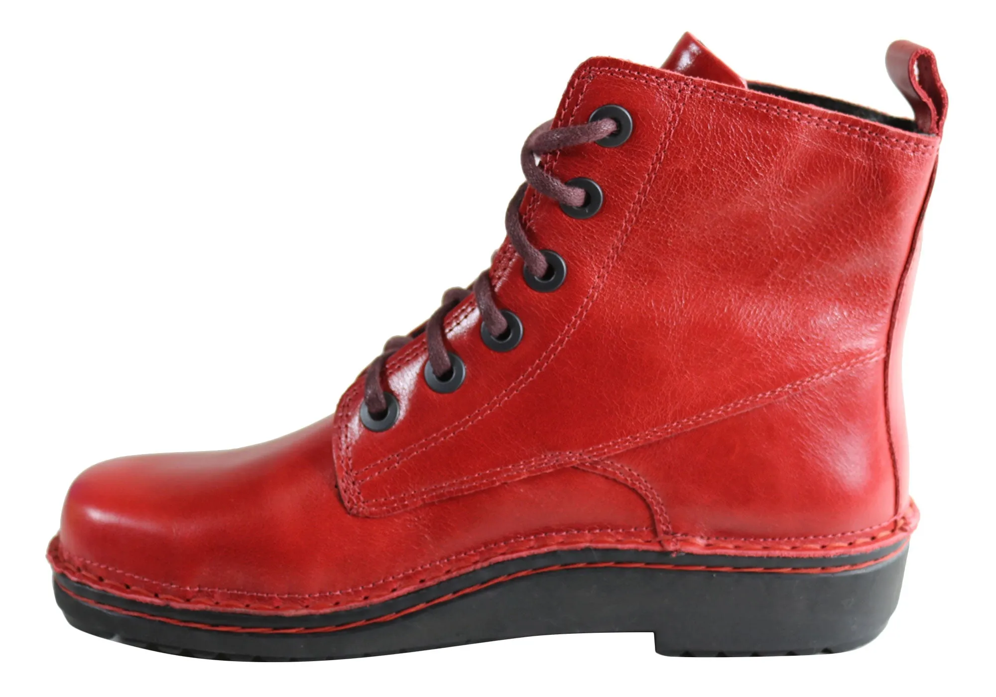 Naot Claudia Womens Leather Comfortable Supportive Lace Up Boots