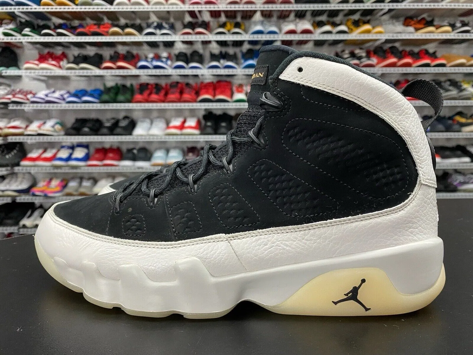 Nike Air Jordan 9 Retro City of Flight Black/Summit White-Gold Men's Size 12