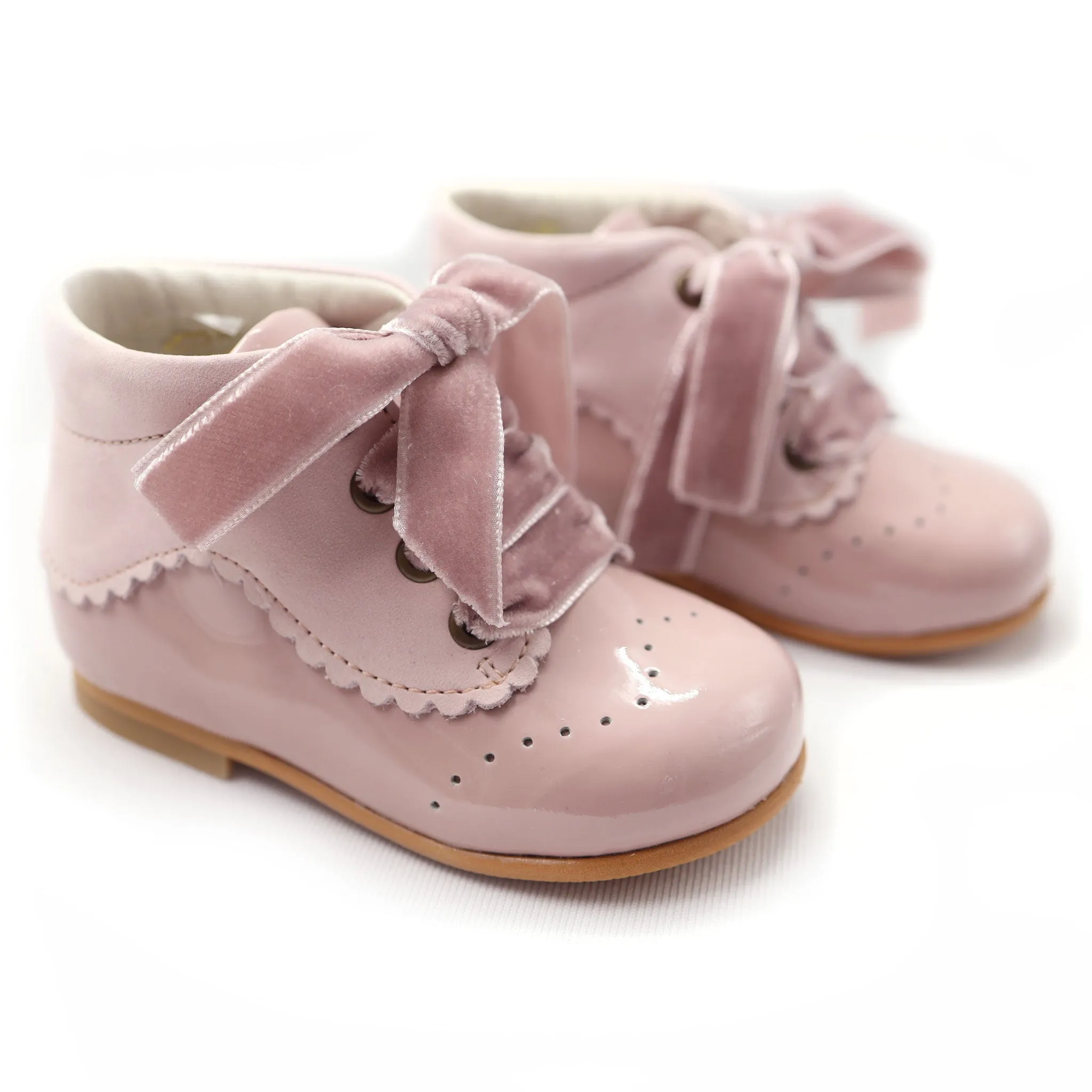Patent Leather Boots - Antique Rose (20)