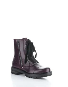 Paulie Purple Leather WATERPROOF Boot