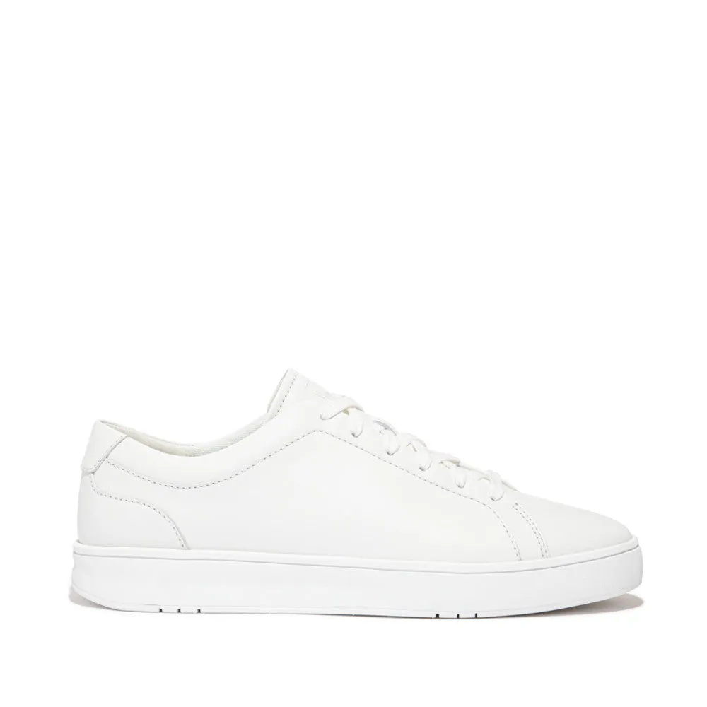 Rally Lace-Up Leather Sneaker in Urban White